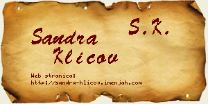 Sandra Klicov vizit kartica